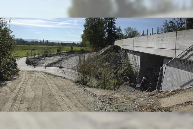 Stadt und IG Velo sehen im geplanten Radweg bei der Unterfhrung der Zollfreien eine Unfallstelle