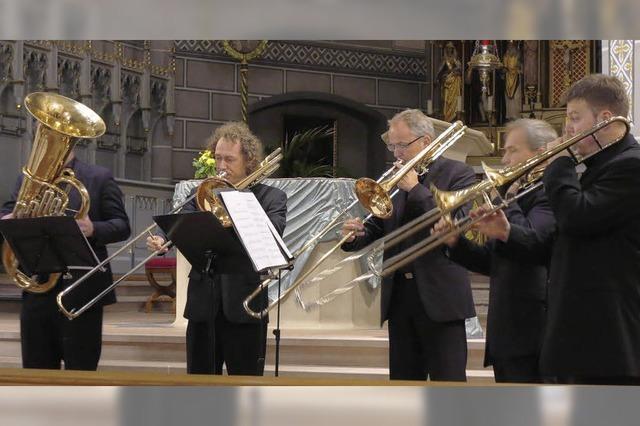Blechbläser-Ensemble begeistert in der Martinskirche
