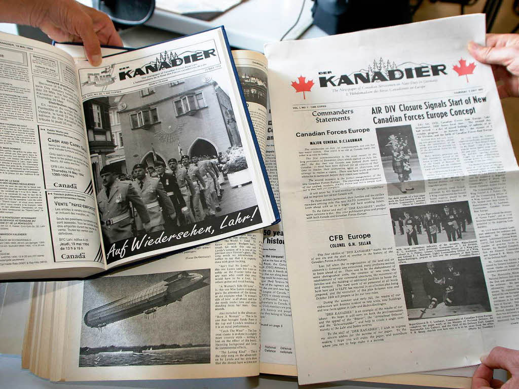 Der Kanadier, links die letzte, rechts die erste Ausgabe Der Kanadier, links die letzte, rechts die erste Ausgabe