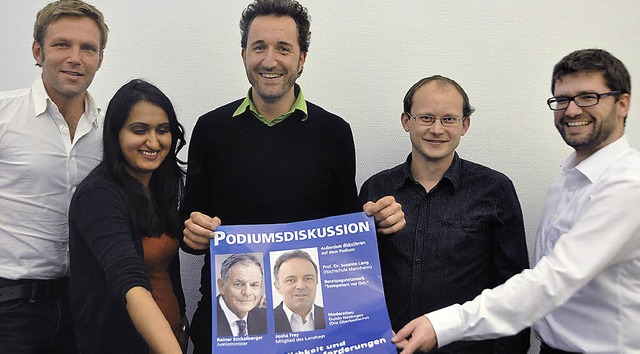 Initiator Klaus Nack und die Organisat...is Pasek und Michael Hitz (von links)   | Foto: Gramespacher
