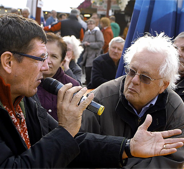 Blasmusik, die geht doch so &#8211; knnte Helmut Dold (links) erlutert haben.   | Foto: heidi fssel