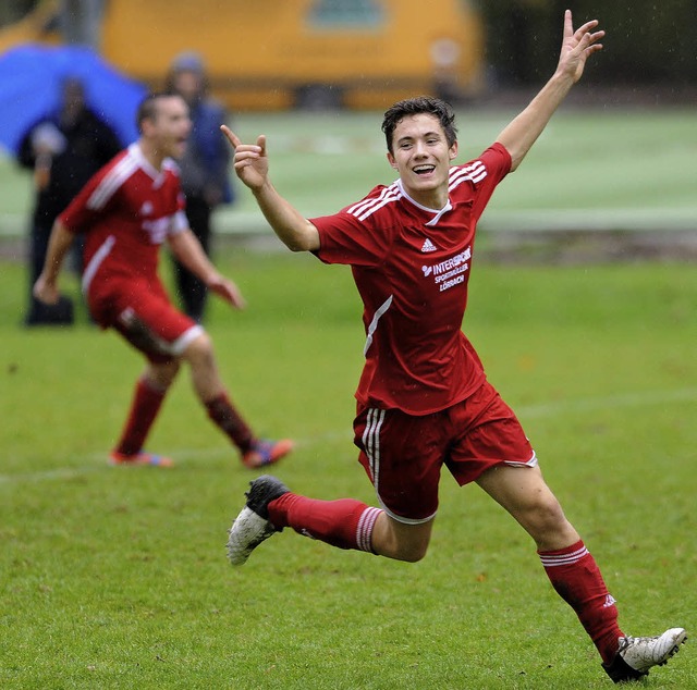 Kein Hattrick, aber drei Tore: FVLB-St...atte gegen Oberried Grund zur Freude.   | Foto: Meinrad Schn