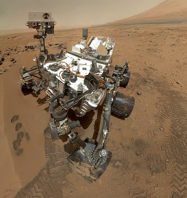 Selbstportrt eines Roboters &#8211; Curiosity auf dem Mars  | Foto: DPA