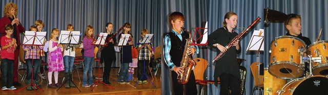 Wer ein Instrument lernen mchte, ist ...chholz beim Jugendvorspielnachmittag.   | Foto: Verein