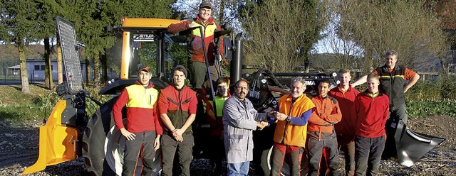 Daniel Zettler bergab Ausbildungsmeis...per fr die Forstausbildung in Hasel.   | Foto: Fabry