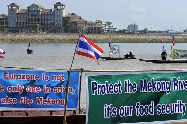 Bauarbeiten an Mekong-Staudamm beginnen