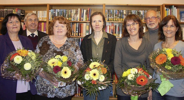 Fnf  Frauen kmmern sich knftig um d...zende Edwin Kuhn und  Birgit Bongartz   | Foto: Sandra Decoux-Kone