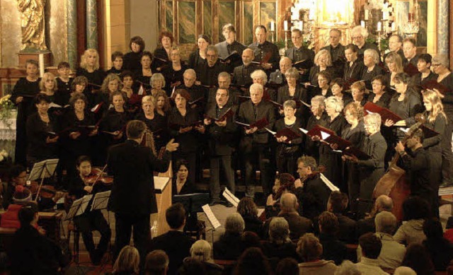 Zu ihrem Jubilumskonzert fhrte der K...ur in der Klosterkirche Oberried auf.  | Foto: Hans Jrgen Kugler