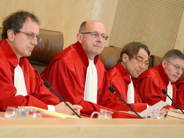 Die Karlsruher Richter   | Foto: DPA
