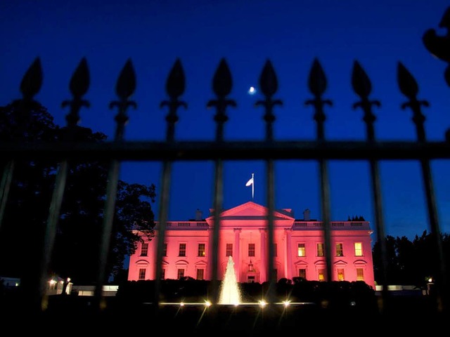 Das Weie Haus in Washington: Wer hier...he Zeitung liefert den CNN-Livestream.  | Foto: usage Germany only, Verwendung nur in Deutschland