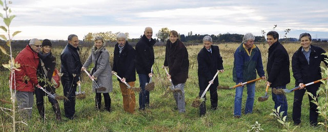 Fr das neue Baugebiet Rundacker II le...eise und die Planer mchtig ins Zeug.   | Foto: Rainer Ruther