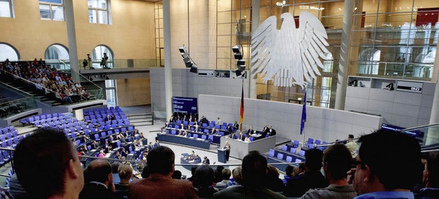 Der Bundestag hat am Donnerstag ber d...knfte seiner Abgeordneten debattiert.  | Foto: dpa