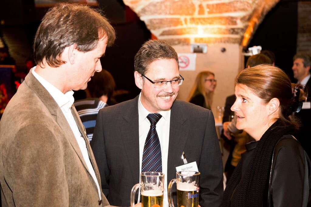 Bernhard Schmolck mit Ralph Strickler und Claudia Hantke