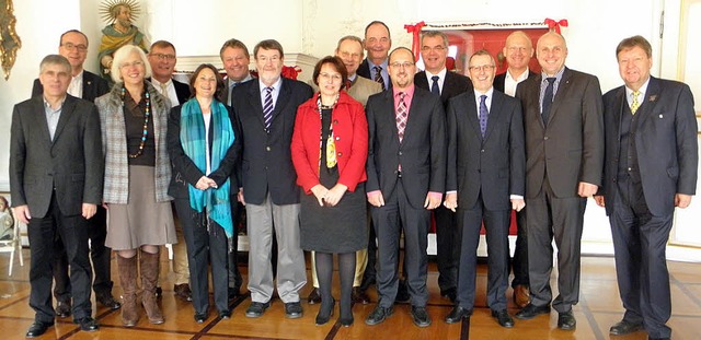 Oberbrgermeister Leibinger (rechts) h...rte auch ein Besuch im Elztalmuseum.   | Foto: Stadt Waldkirch