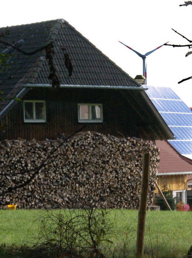 Erneuerbare Energien bietet der Schwar...Platte&#8220; auf Gemarkung St.Peter.   | Foto: Frank Kiefer