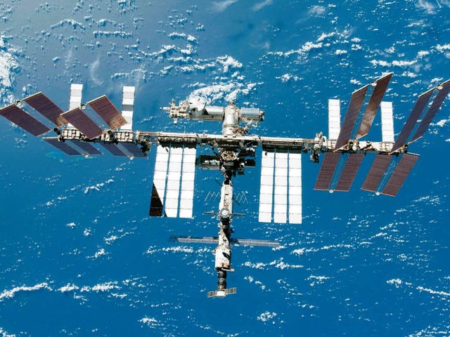 Die Internationale Raumstation ISS mus...ht mit Weltraumschrott zu kollidieren.  | Foto: Nasa