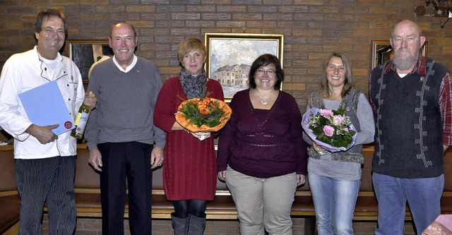 Ehrungen Ski-Club Sulz: von links Stef... Haller (25J.) und Fritz Mller (40J).  | Foto: Dieter Fleig