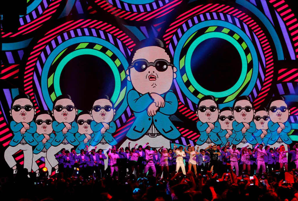 Live auf der Bhne: Gangnam Styler Psy