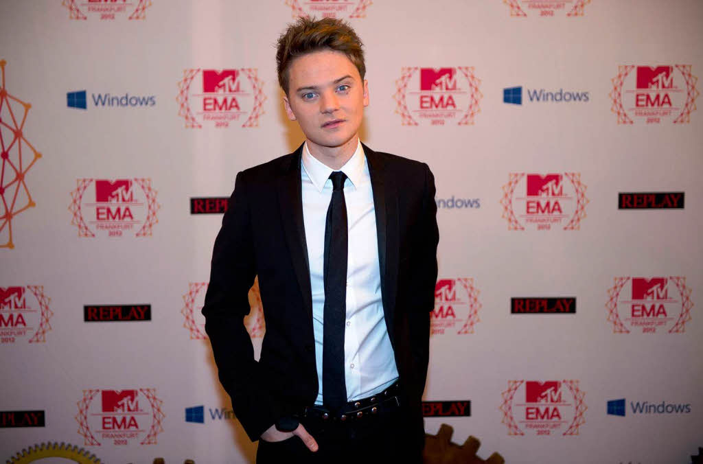 Auf dem roten Teppich: der britische Snger Conor Maynard