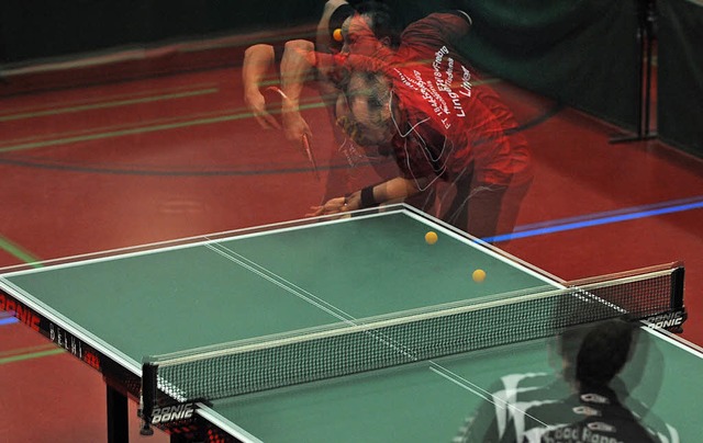 Dynamik pur: Tischtennis ist ein Rckschlagsport mit rasanten Ballwechseln.   | Foto: patrick seeger