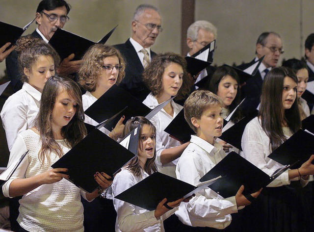 Professioneller Gesang in der Stiftskirche   | Foto: Heidi Fssel