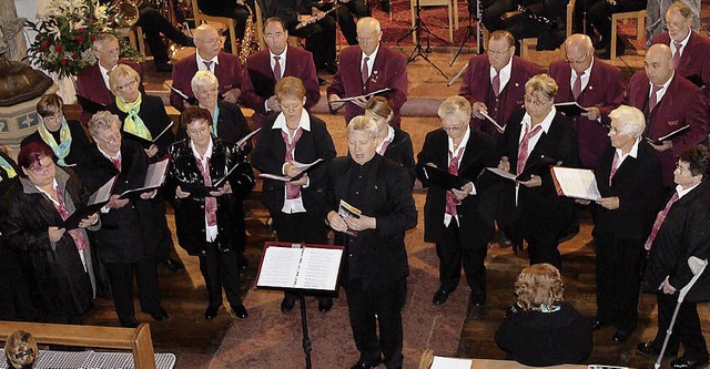 Der Griheimer Gesangverein beim Kirchenkonzert   | Foto: Yvonne Maier