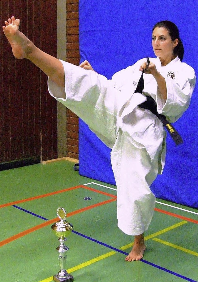 Natali Landsrath vom Karate Dojo Breis... baden-wrttembergische Vizemeisterin.  | Foto: privat