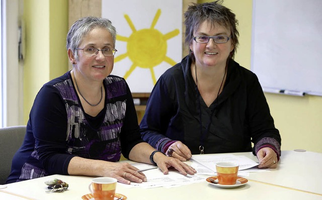 Susanne Wacker und Claudia Mag (von links)   | Foto: Christoph Breithaupt