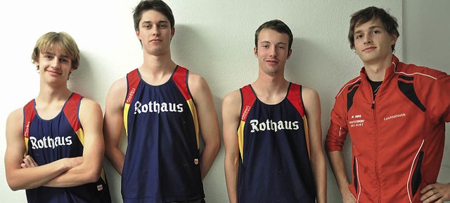 Die schnelle Sprintstaffel des TV Neus...aub, Jonas Tritschler und Max Wiesler   | Foto: tvn