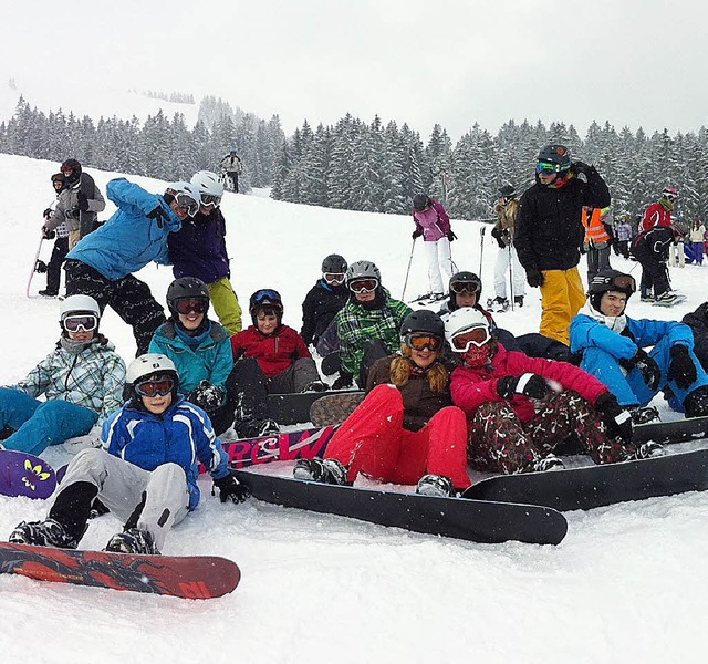 Die Wintersportfans &#8211; hier vom S...ch schon wieder auf die weie Saison.   | Foto: ZVG