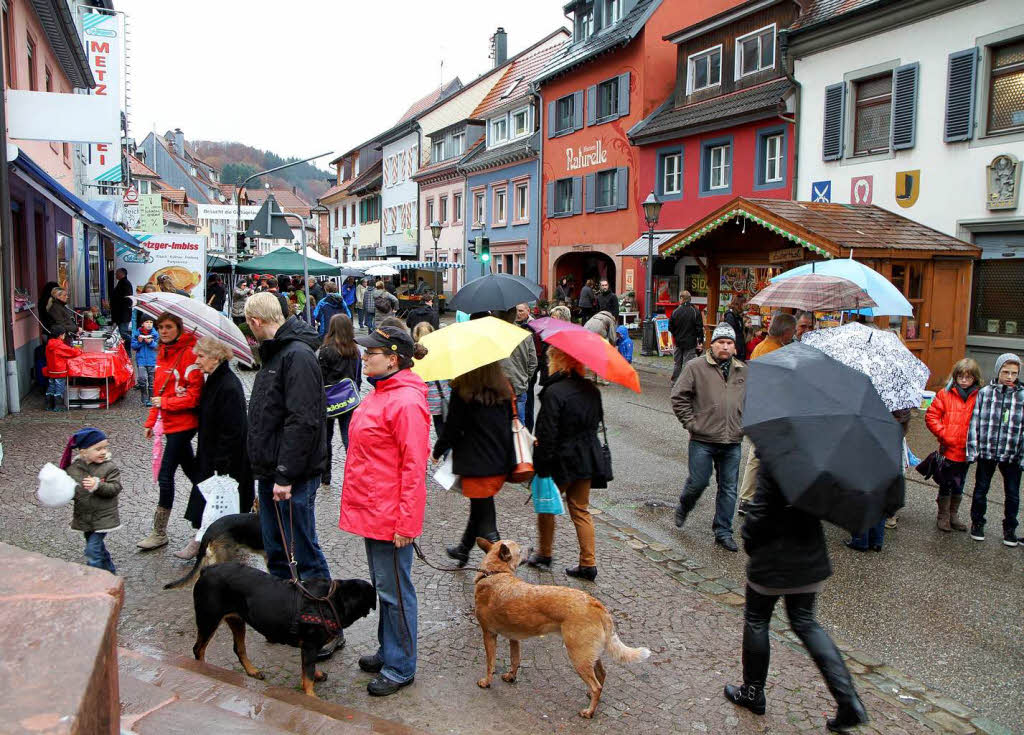 Martinimarkt, Geflgelzuchtausstellung und Enthllung der sanierten Nikolausbrunnenfigur