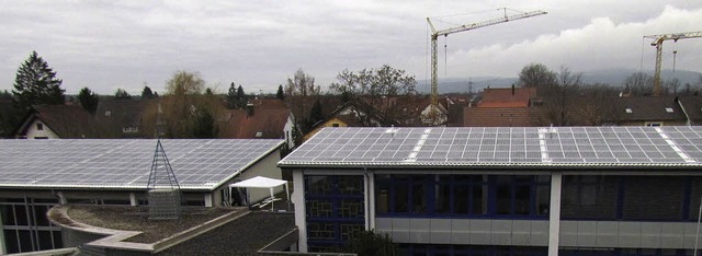 Die Photovoltaikanlage auf den Dchern...ie Brgerenergiegenossenschaft March.   | Foto: privat