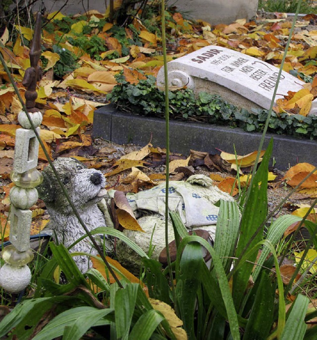 Als Ort der Trauer ums geliebte Hausti...&#8211;  der Tierfriedhof in Hauingen.  | Foto: S. Ehrentreich