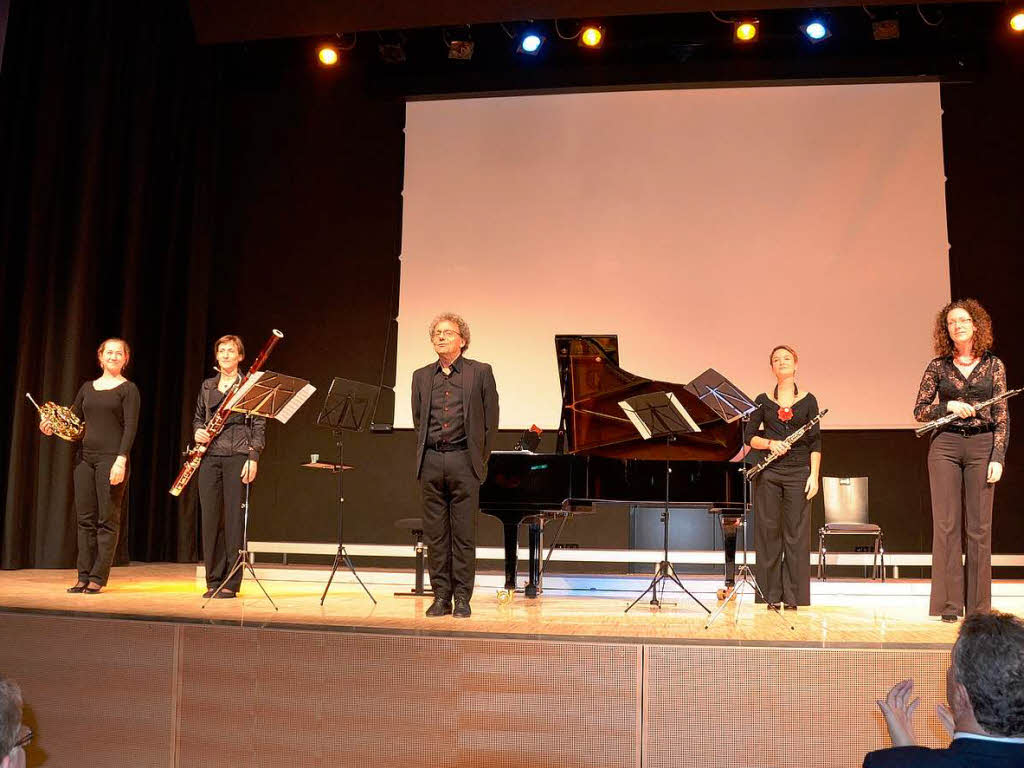 Auftritt des Klavierquintetts der Jugendmusikschule