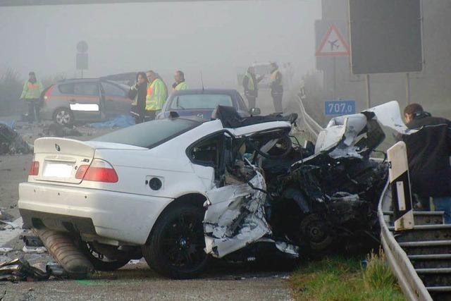 Fotos: Der schwere Verkehrsunfall auf der A5