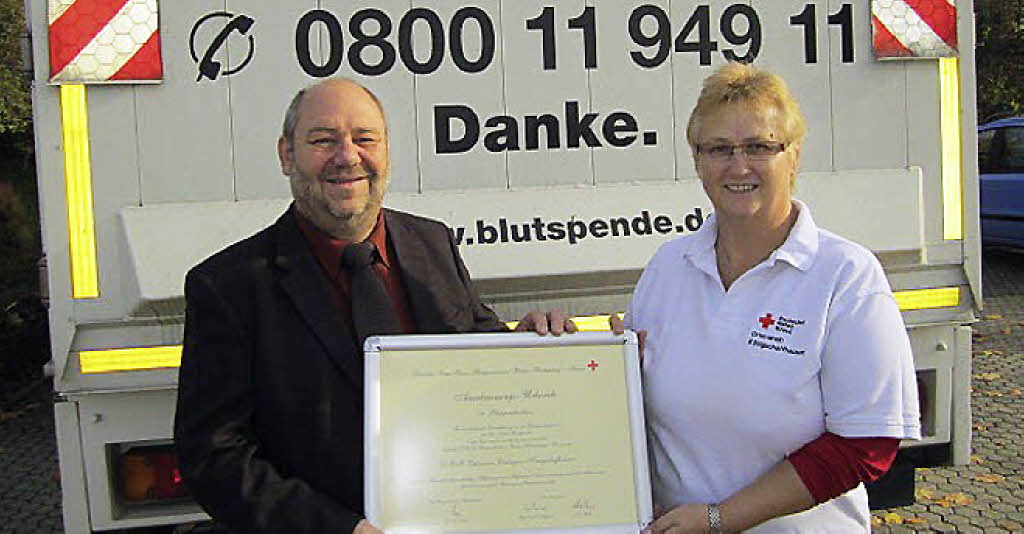 Fast 13 000 Blutspenden In 50 Jahren - Endingen - Badische Zeitung