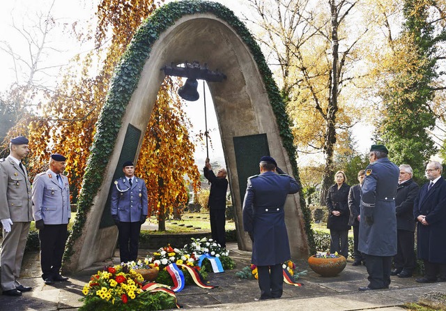 Gedenkfeier auf dem Alten Friedhof in Mllheim  | Foto: Alexander Anlicker