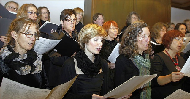 Der noch junge Chor Con Voce vereint r...erte er in der Kirche in Dundenheim.    | Foto: heidi fssel