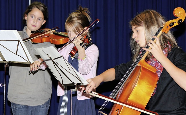 Eroberten die Herzen der meist erwachs...n der Musikschule beim Herbstkonzert.   | Foto: anja bertsch