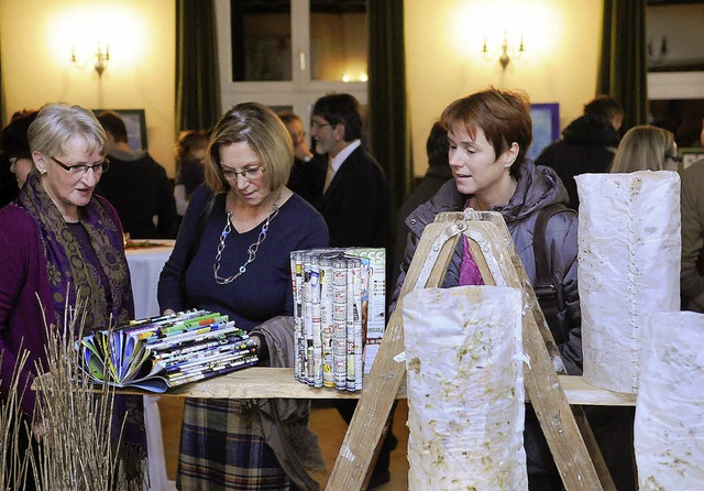 Viele Besucher kamen zur  Erffnung de...nstausstellung im Rathaus Meienheim.   | Foto: wolfgang knstle