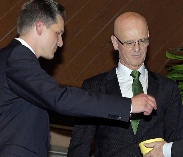 Thorsten Frei (links) und Siegfried Ka...lge ihrer Vorstellungen zu bestimmen.   | Foto: dpa