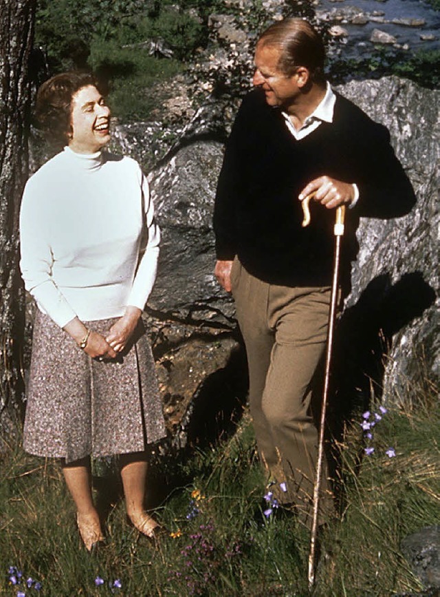 Elisabeth und Philip im Jahr 1972 in Balmoral   | Foto: dpa