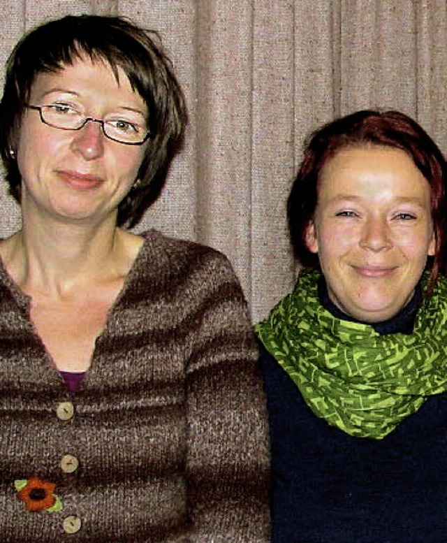 Sandra Ruch (links) und Melanie Mller...#8222;Kinder- und Jugendtreff&#8220;.   | Foto: BODE