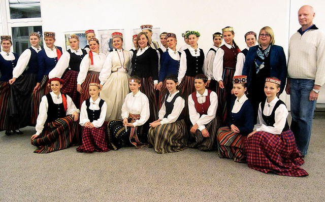 Der Kammerchor Tonika aus der lettisch...einen Zwischenstopp in Bad Krozingen.   | Foto: privat