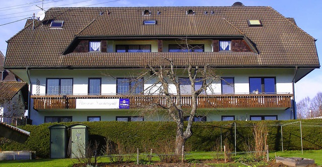Die Pension Nachtigall in Rtenbach so... zum Wohnheim fr Flchtlinge werden.   | Foto: L. Schilling