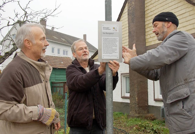 neue Hinweisschilder fr den Gundelfinger Kulturpfad  | Foto: Andrea Steinhart