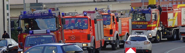 Nicht immer, wenn die Feuerwehr Offenb...ft lsen Fehlalarme den Einsatz aus.    | Foto: Helmut Seller