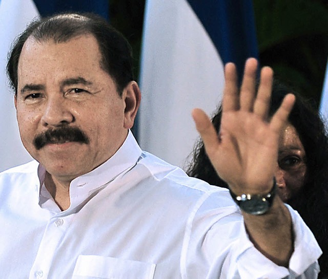 Der Obermacho: Nicaraguas  Prsident  und Ex-Rebell Daniel Ortega (67)   | Foto: AFP