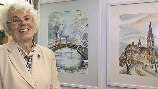 Landschaftsbilder von Wilma Bhler in der Raiffeisenbank ausgestellt  | Foto: Andrea Steinhart