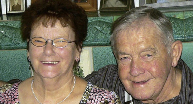 Feiern goldene Hochzeit: Rosemarie und Robert Greiner.   | Foto: Diehl